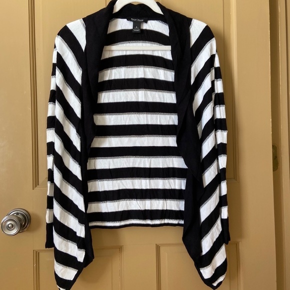 WHBM Striped Open Cardigan Sweater Size Small - Picture 1 of 7